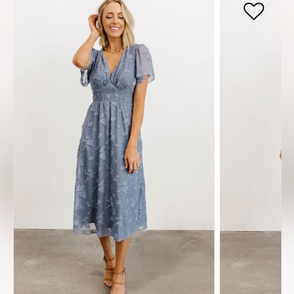 Baltic Born June smocked midi dress